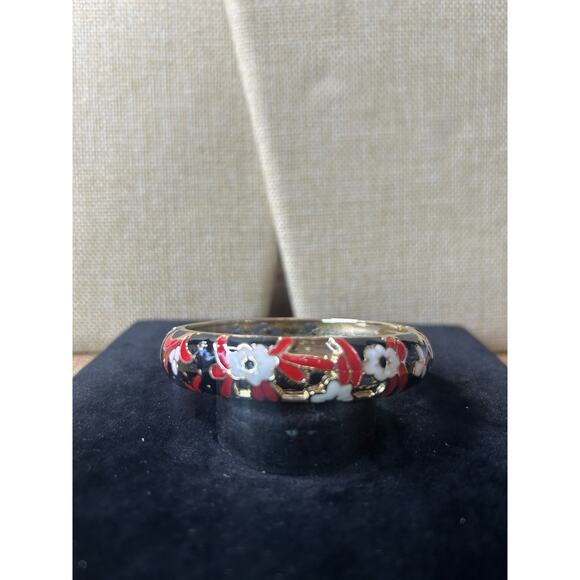 Sequin Nordstrom Multicolor Gold Tone Statement Enamel Bangle Bracelet #550 - Picture 1 of 2